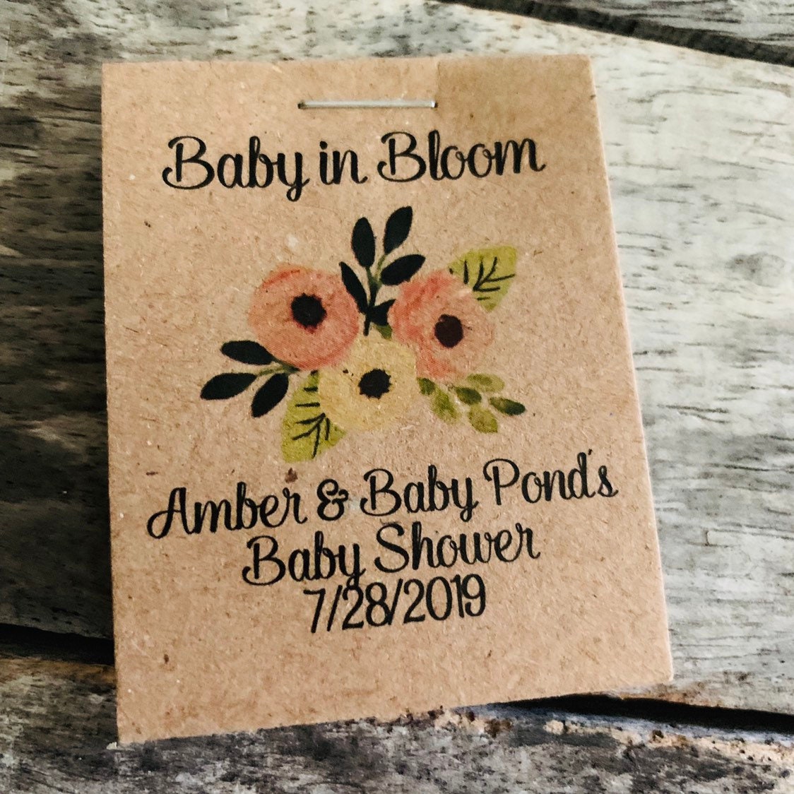 Baby Shower Seed Packet